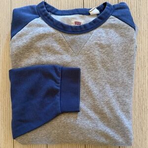 Levi's Men's Gray and Blue Sweatshirt, XL